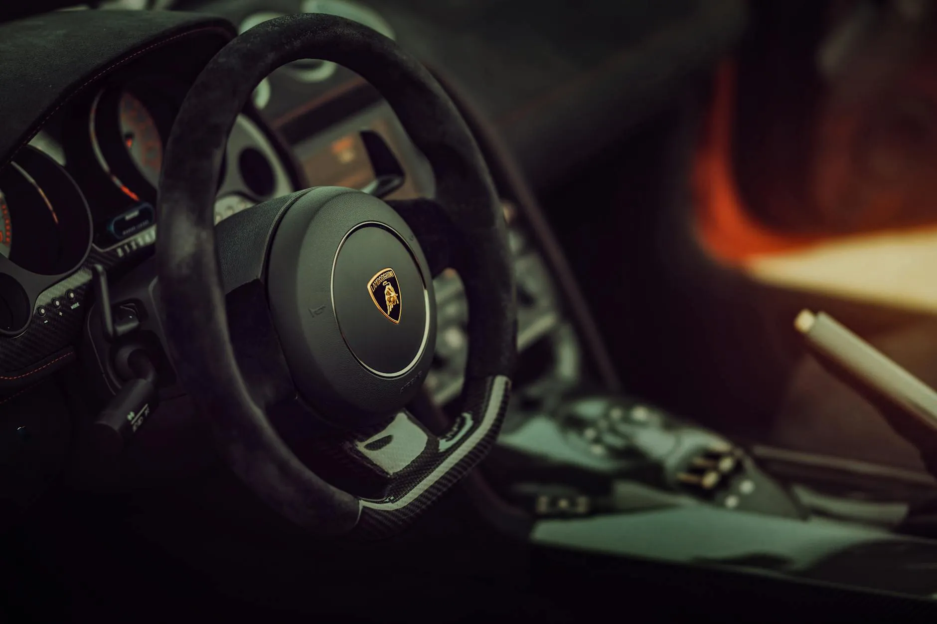 Lamborghini Temerario driver-centric cockpit with digital displays, Alcantara trim and carbon fibre details