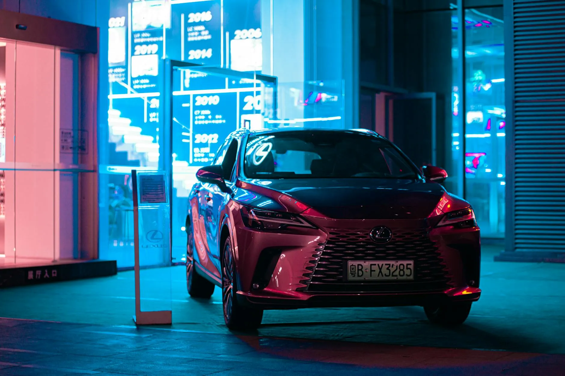 Lexus LX full-size luxury SUV parked in an urban UAE setting showcasing premium finish